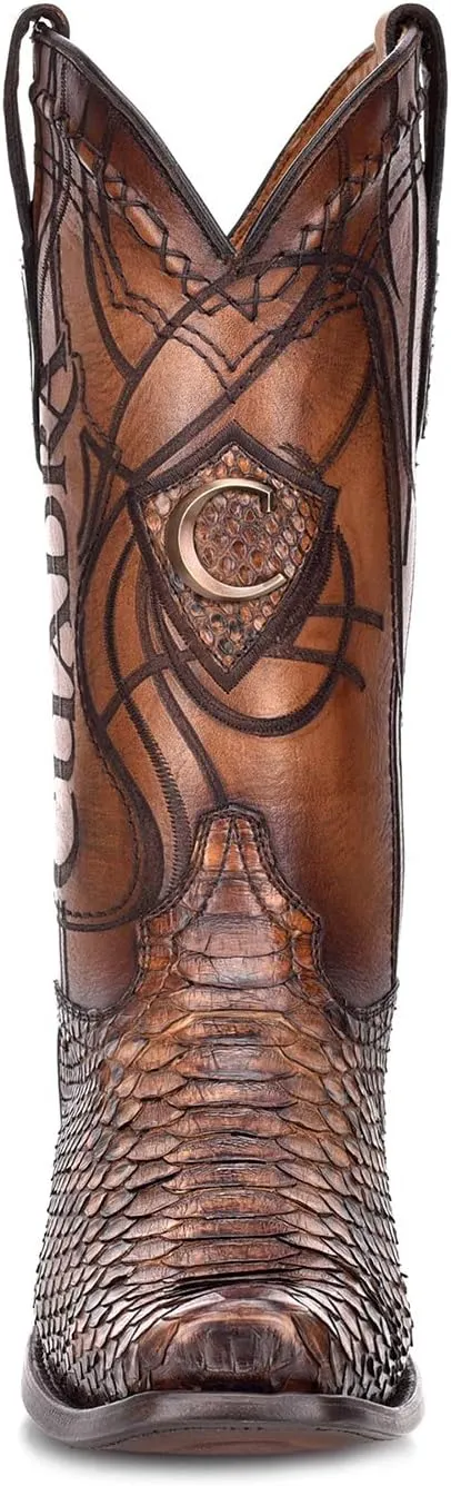 Cuadra Men's Western Boot in Genuine Python Leather, 1J1NPH