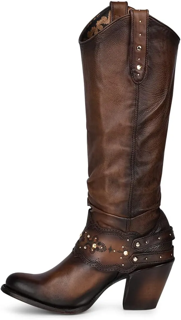 Cuadra Women's Tall Boot in Bovine Leather Brown