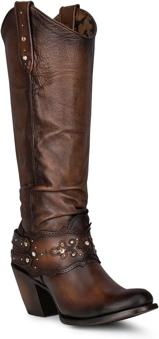 Cuadra Women's Tall Boot in Bovine Leather Brown