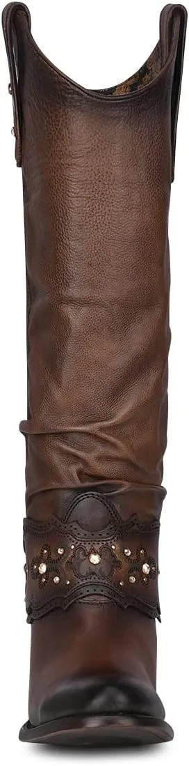 Cuadra Women's Tall Boot in Bovine Leather Brown