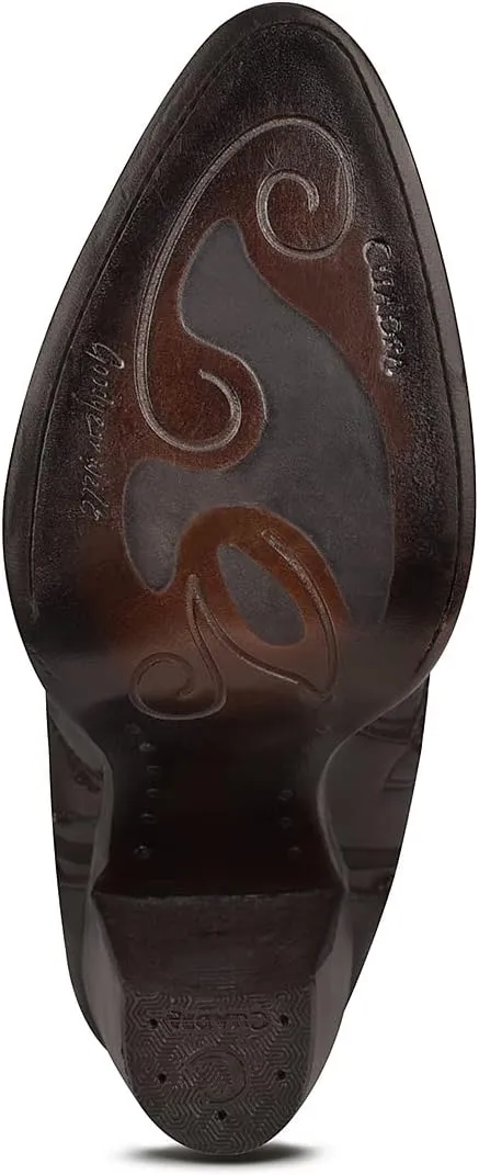 Cuadra Women's Tall Boot in Bovine Leather with Zipper Brown