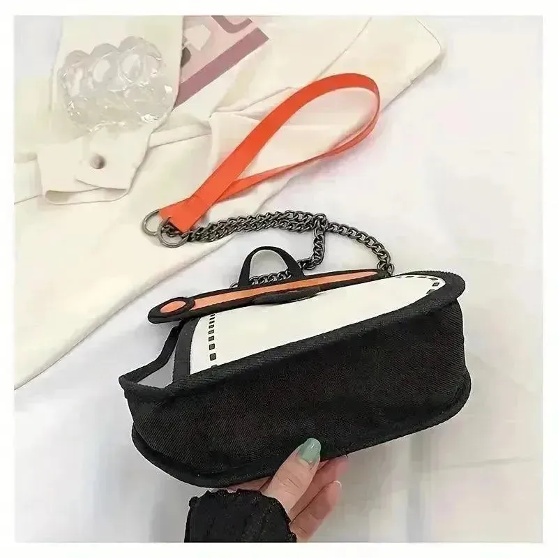 Cute 2D Cartoon Graphic Messenger Bag
