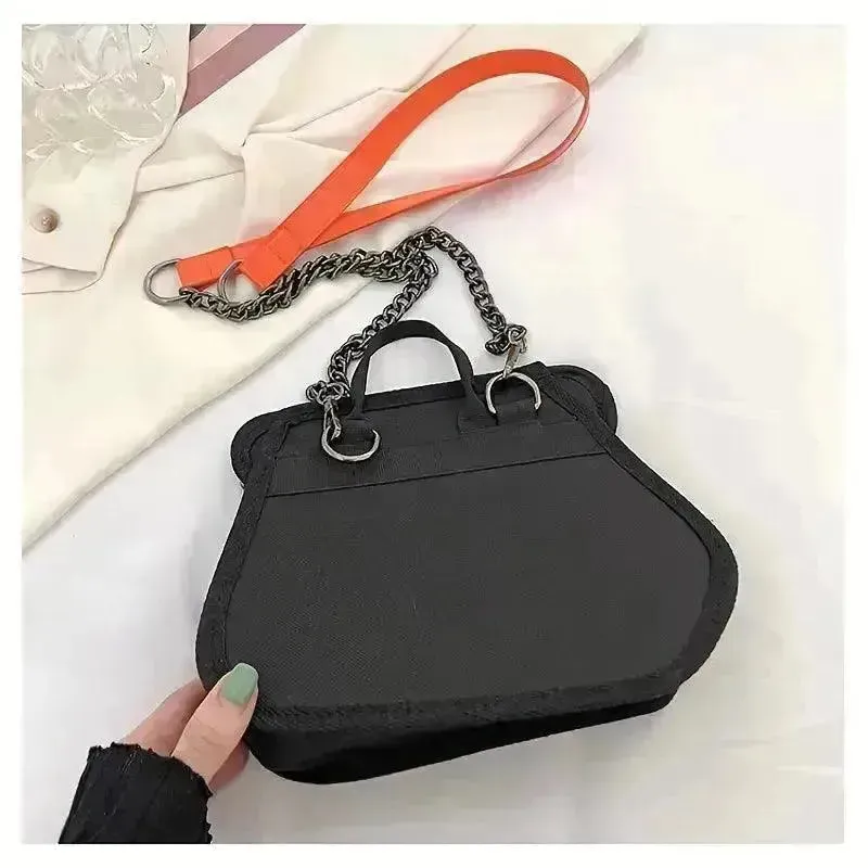 Cute 2D Cartoon Graphic Messenger Bag