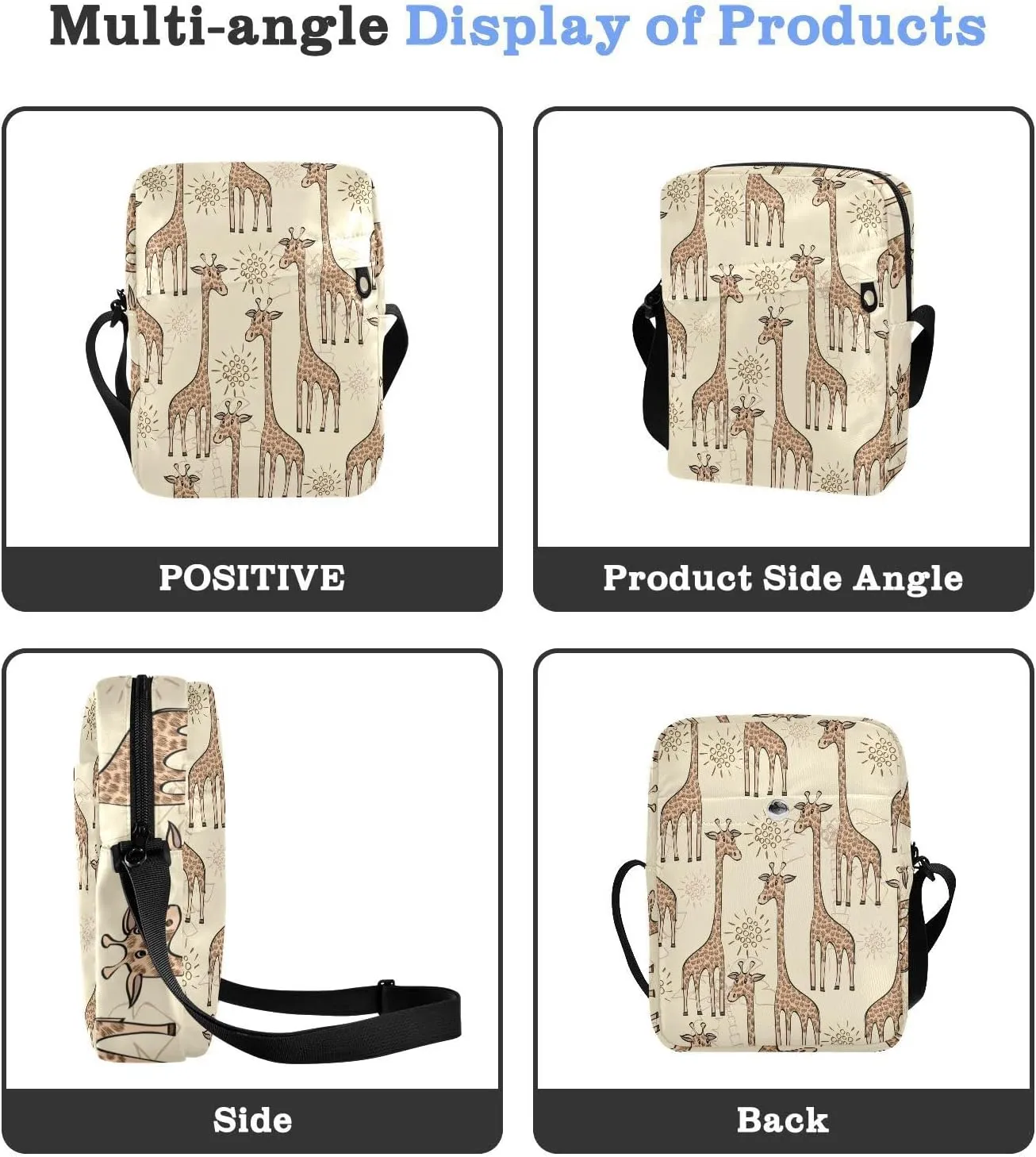 Daisies Messenger Bag for Women Men Side Bag for Travel Workout