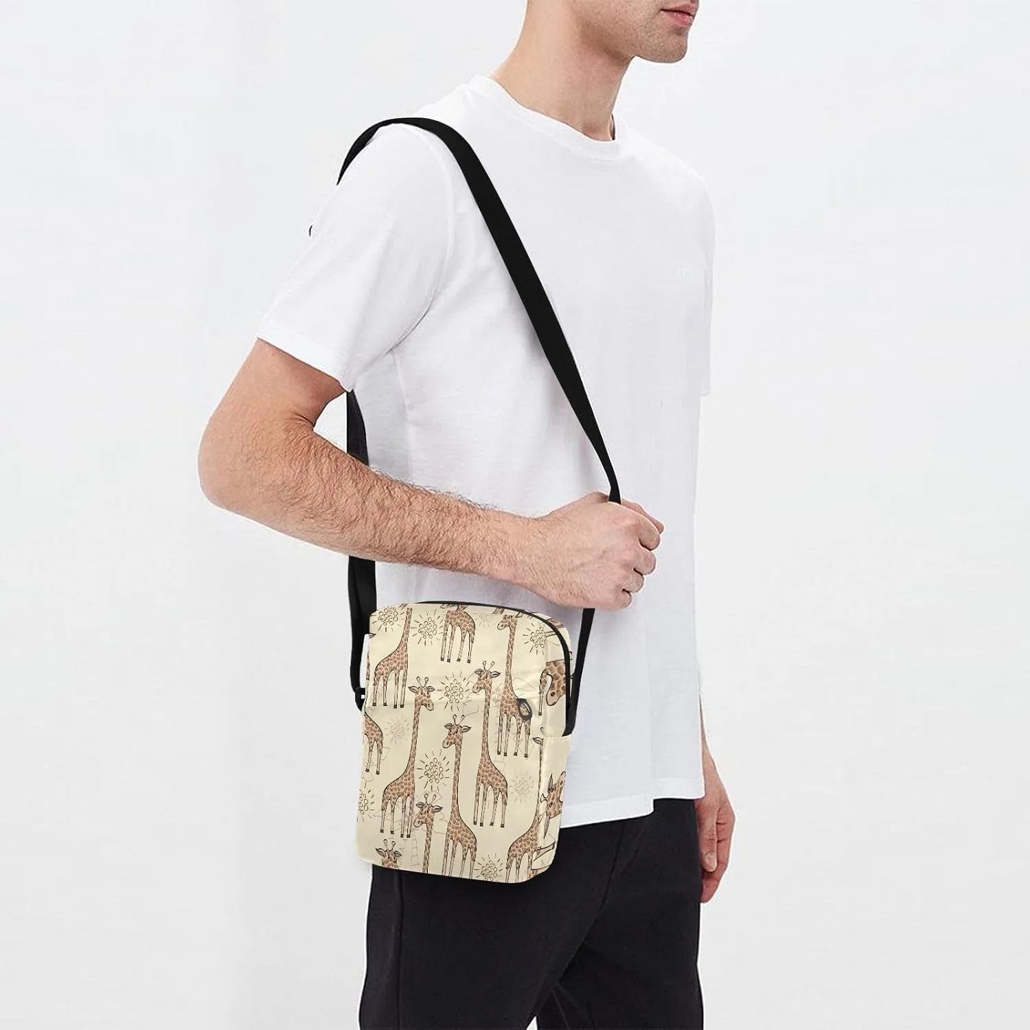 Daisies Messenger Bag for Women Men Side Bag for Travel Workout