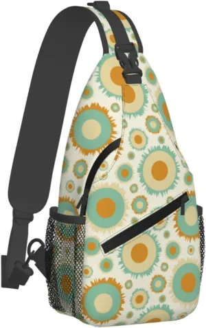 daisy Flowers Chest Bags Crossbody Sling Bag Shoulder Bag Travel Hiking Daypack For Men Women