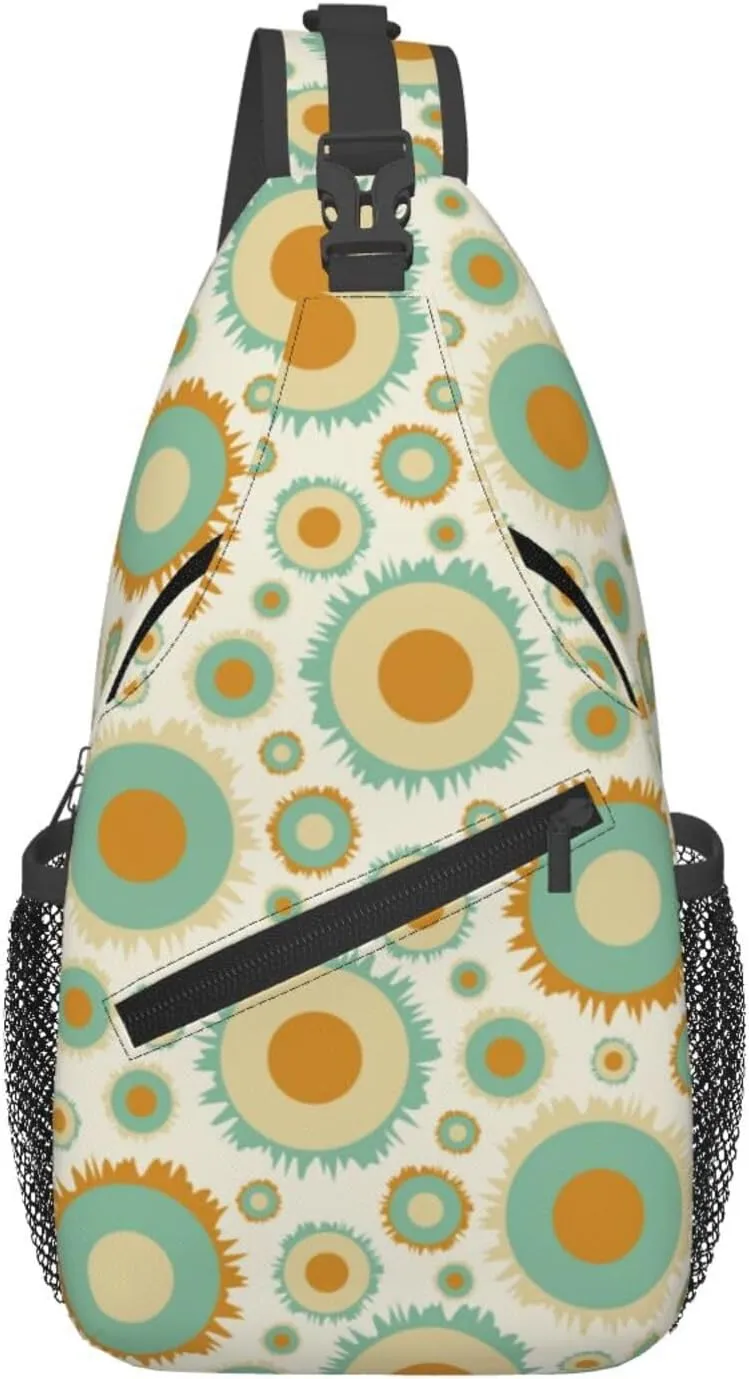 daisy Flowers Chest Bags Crossbody Sling Bag Shoulder Bag Travel Hiking Daypack For Men Women