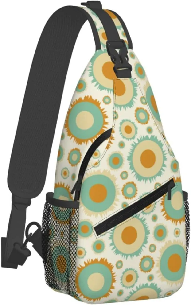 daisy Flowers Chest Bags Crossbody Sling Bag Shoulder Bag Travel Hiking Daypack For Men Women