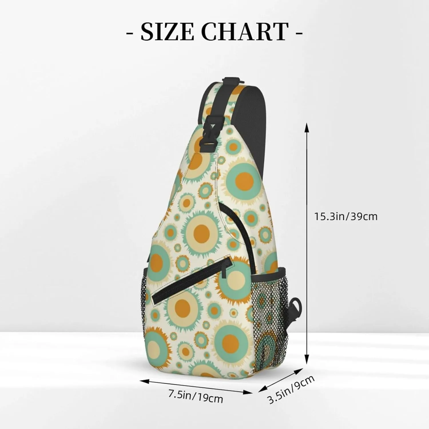 daisy Flowers Chest Bags Crossbody Sling Bag Shoulder Bag Travel Hiking Daypack For Men Women