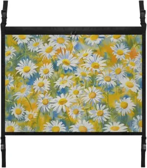 Daisy Print Car Roof Storage Bag Car Roof Seat Organizer All Car Storage Organizers Inner Car Accessories Compatible with Most Vehicles