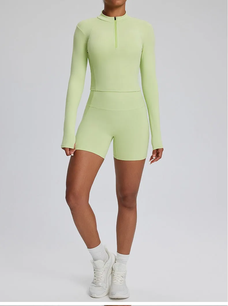 Dara Longsleeve Top & Shorts Set