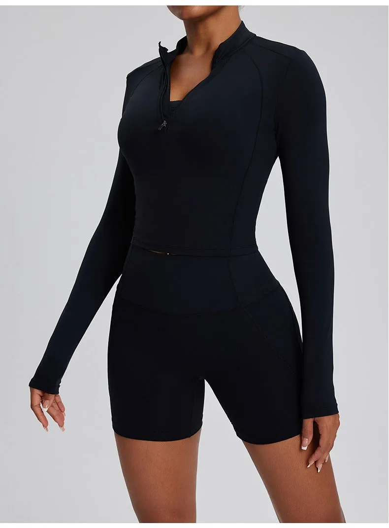 Dara Longsleeve Top & Shorts Set