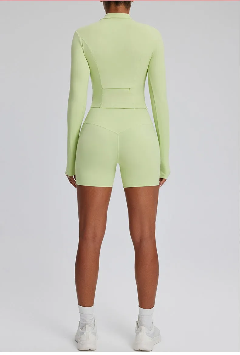 Dara Longsleeve Top & Shorts Set