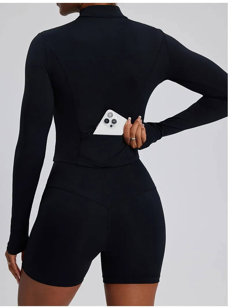 Dara Longsleeve Top & Shorts Set