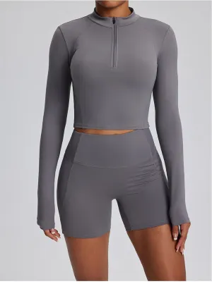 Dara Longsleeve Top & Shorts Set