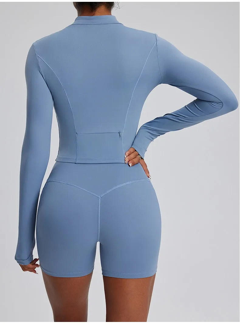 Dara Longsleeve Top & Shorts Set