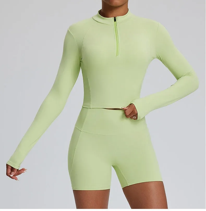 Dara Longsleeve Top & Shorts Set