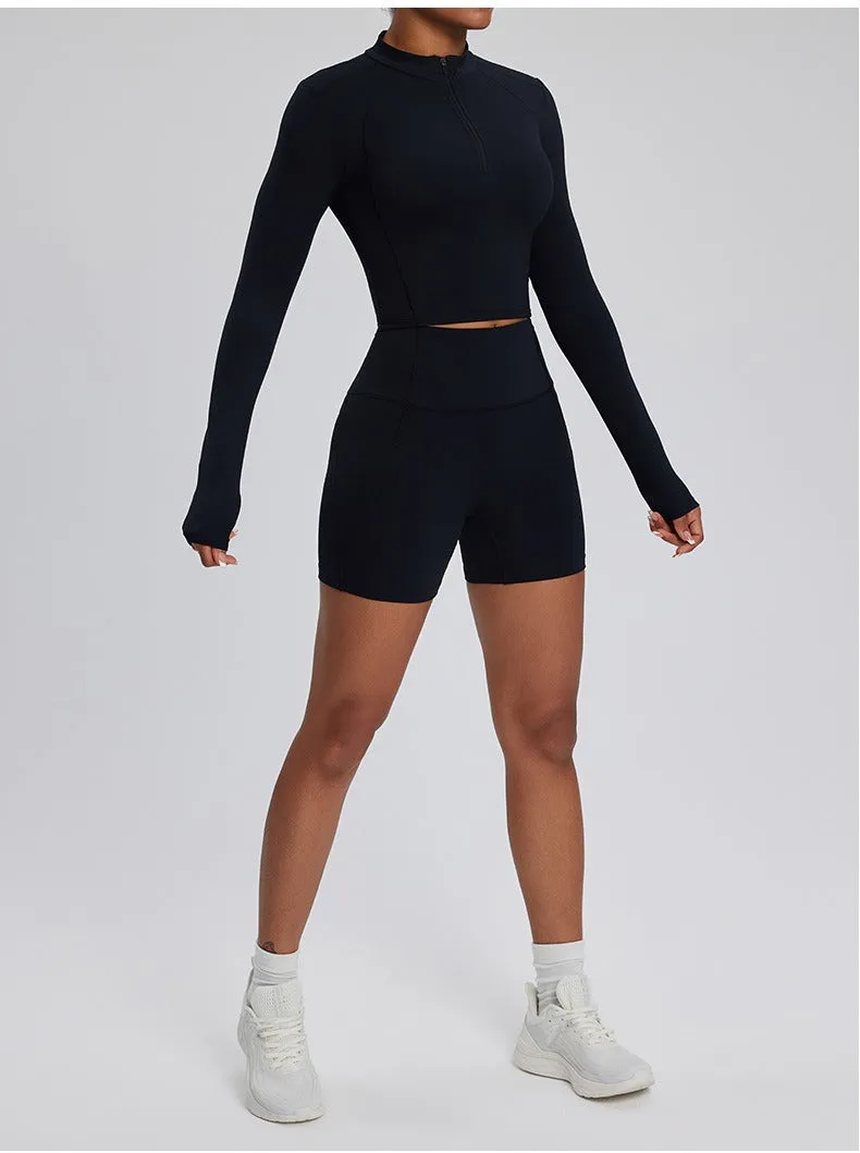 Dara Longsleeve Top & Shorts Set