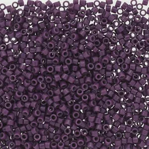DB 2360, Duracoat Opaque Dark Purple - Miyuki Delica Beads - Size 11 - 5 grams - Japanese Cylinder Glass  Seed Beads - Wholesale & Retail