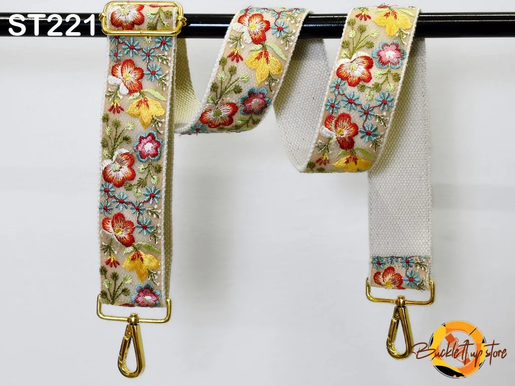Detachable Camera Strap Crossbody Strap for Purses Embroidered Boho Handbag Messenger Bag Strap Replacement Strap Guitar Strap Gift for her
