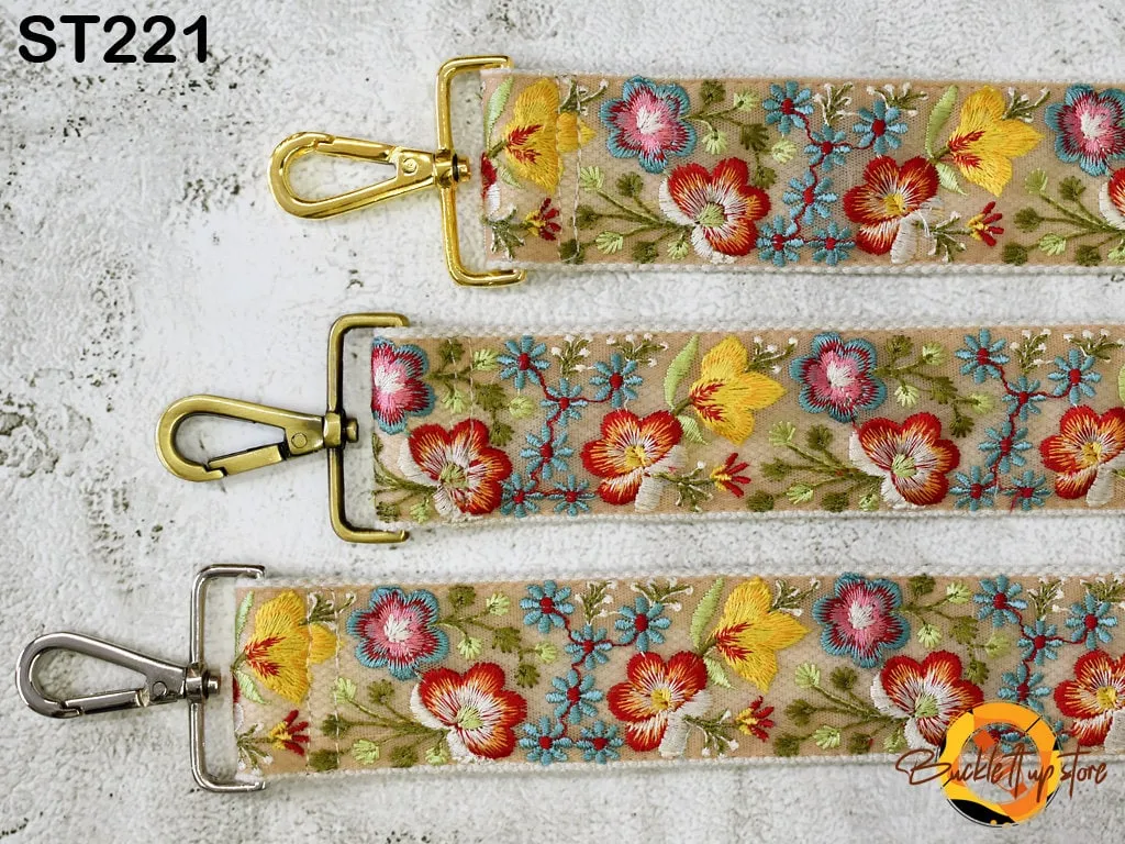 Detachable Camera Strap Crossbody Strap for Purses Embroidered Boho Handbag Messenger Bag Strap Replacement Strap Guitar Strap Gift for her