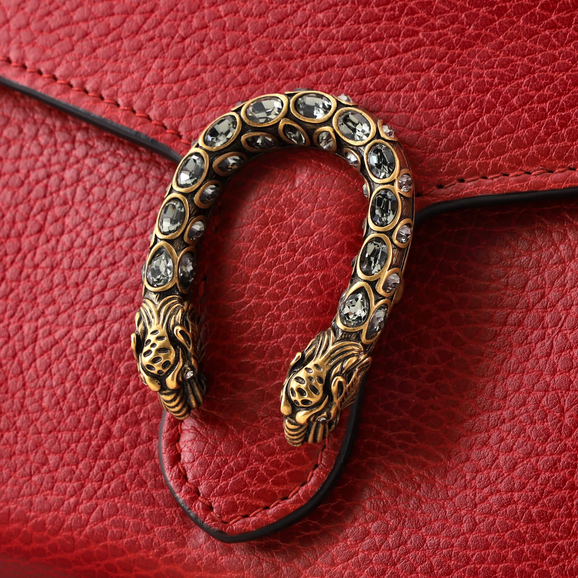 Dionysus Chain Wallet Leather with Embellished Detail Small