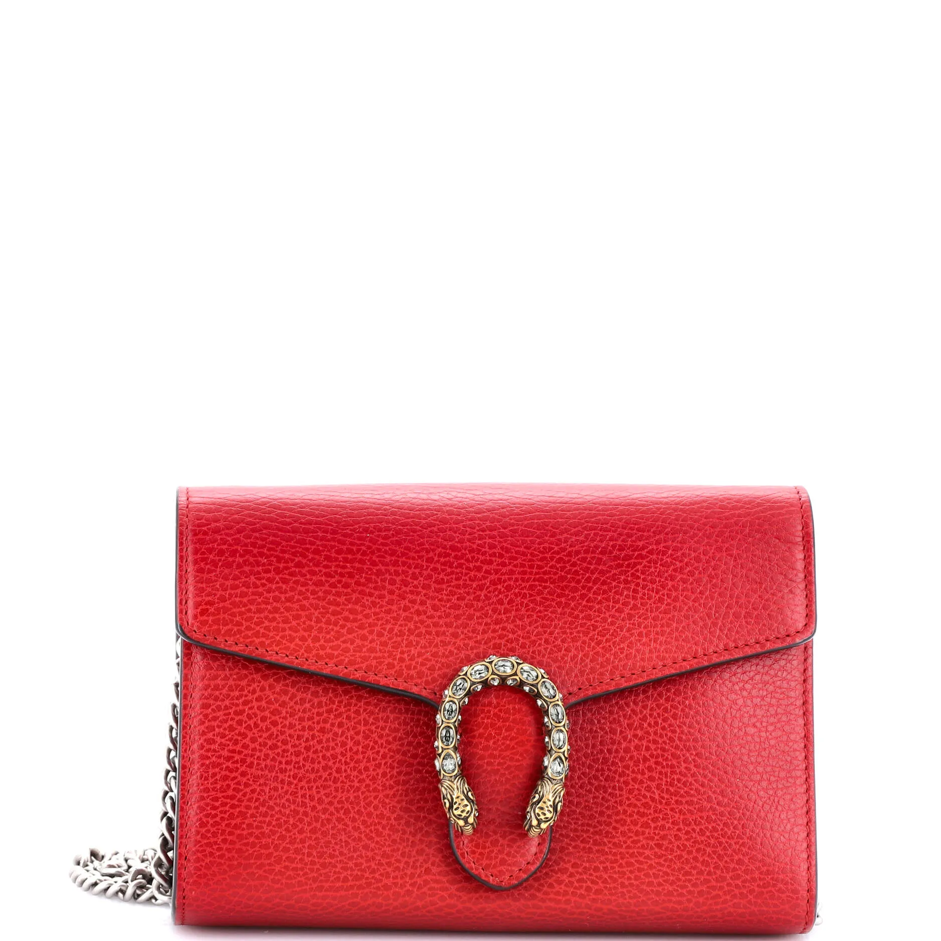 Dionysus Chain Wallet Leather with Embellished Detail Small