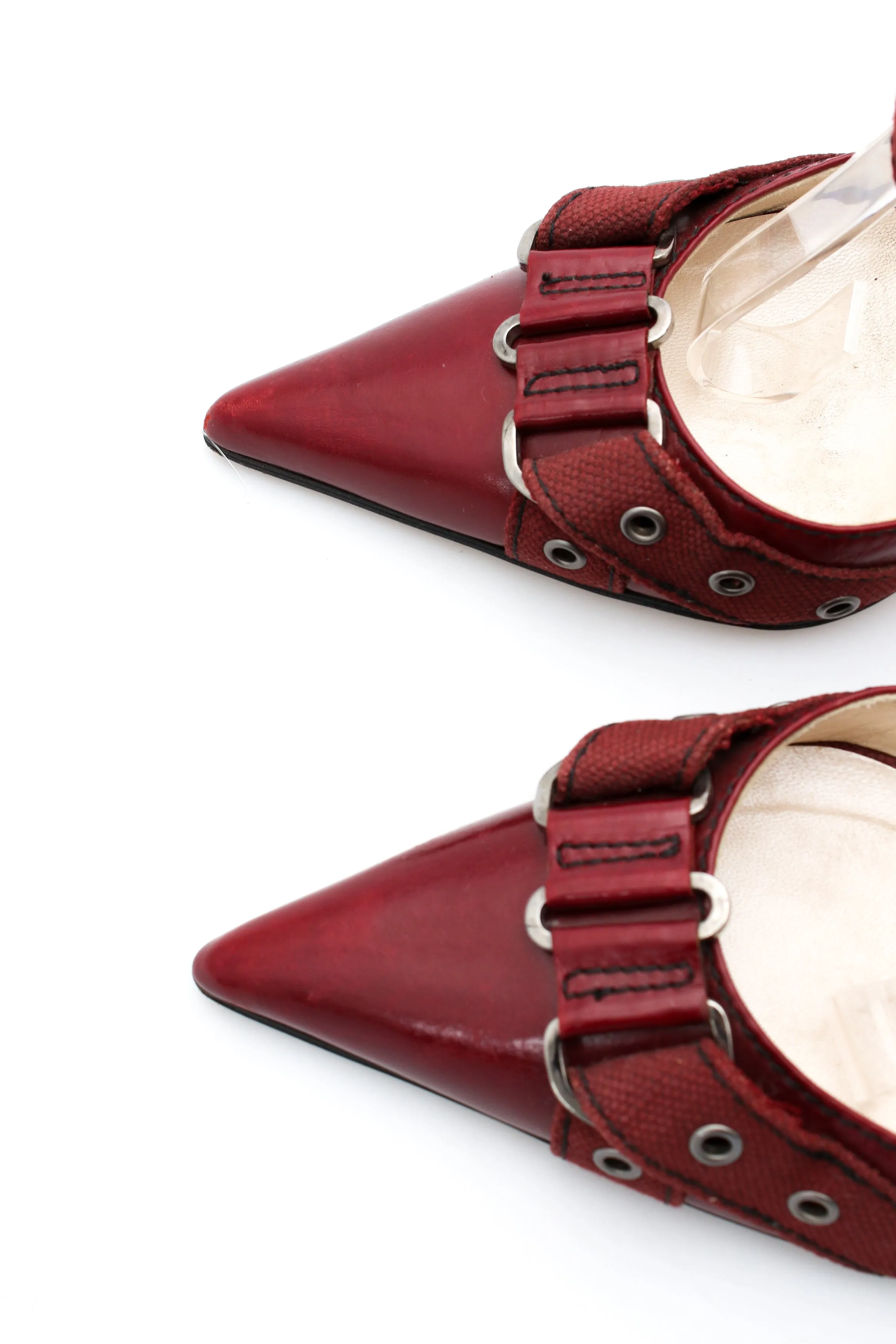 Dior Leather Ankle Strap Heels
