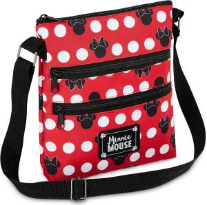 Disney Stitch Girls Purse Cross Body Bag for Kids Teens Women Shoulder Bag with Adjustable Strap Fashion Handbag Stitch Gifts (Red, Minnie Mouse)