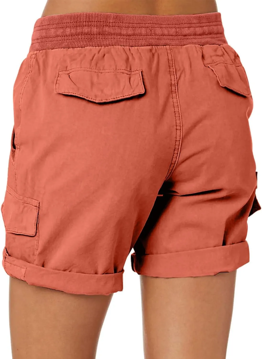 Dokotoo Womens Relaxed Fit High Waist Casual 4 Pocketed 2025 Hiking Outdoor Summer Shorts S-XL