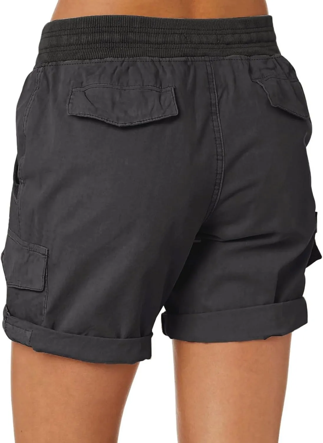 Dokotoo Womens Relaxed Fit High Waist Casual 4 Pocketed 2025 Hiking Outdoor Summer Shorts S-XL