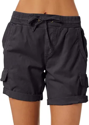 Dokotoo Womens Relaxed Fit High Waist Casual 4 Pocketed 2025 Hiking Outdoor Summer Shorts S-XL