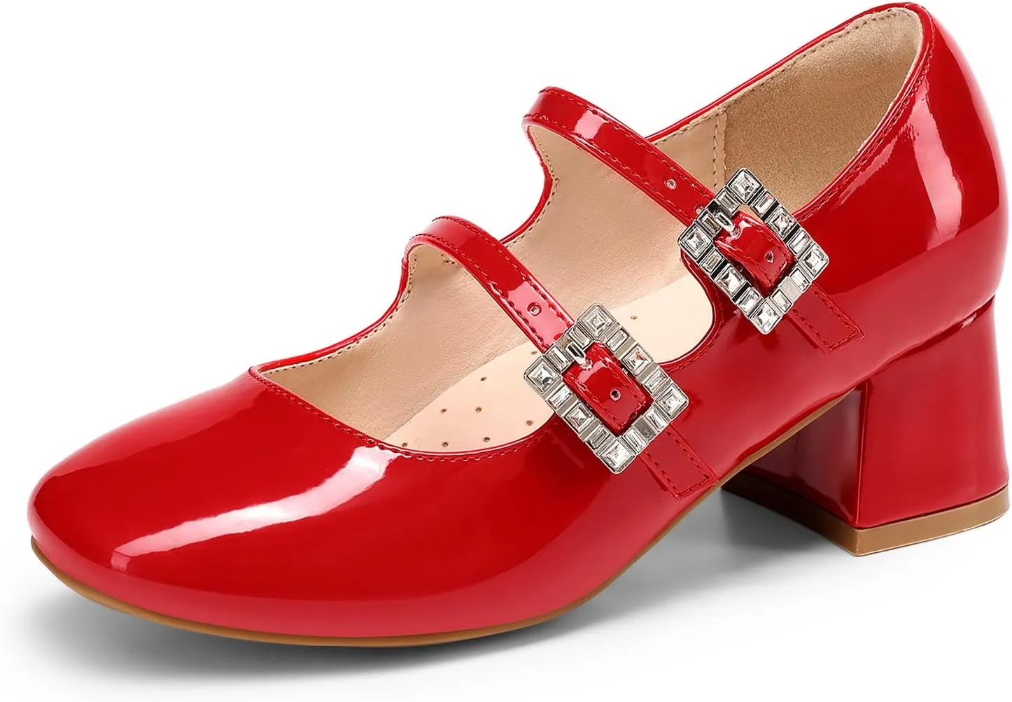 DREAM PAIRS Girls Dress Shoes Mary Jane Double Straps High Heel Easter Wedding Party Church Princess Communion Pumps for Little/Big Kids