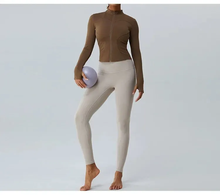 Elsie Zip Up Longsleeve Top