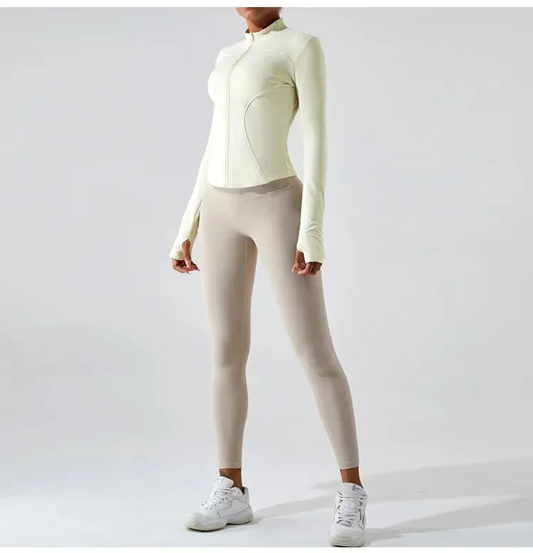 Elsie Zip Up Longsleeve Top