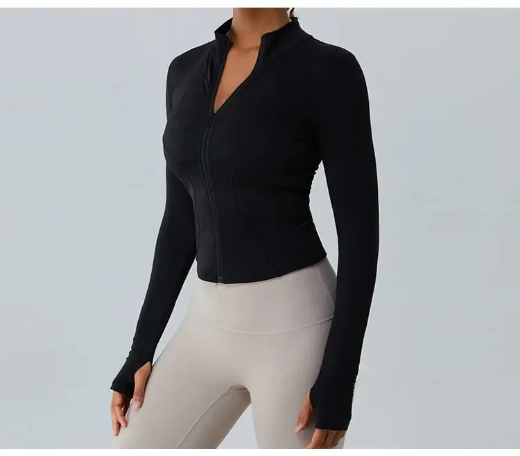 Elsie Zip Up Longsleeve Top