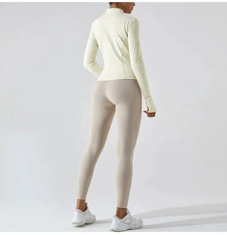 Elsie Zip Up Longsleeve Top