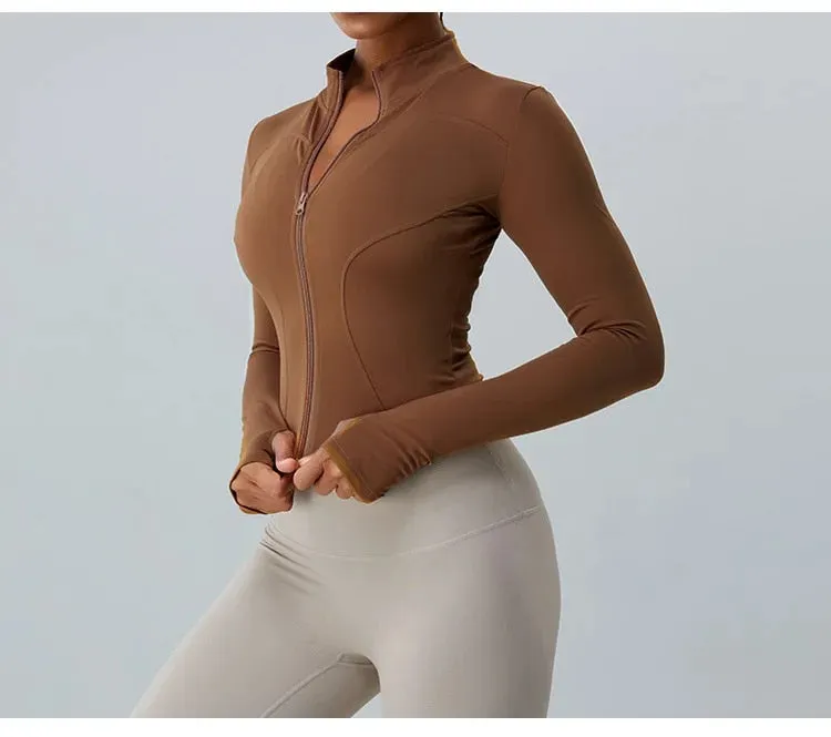 Elsie Zip Up Longsleeve Top