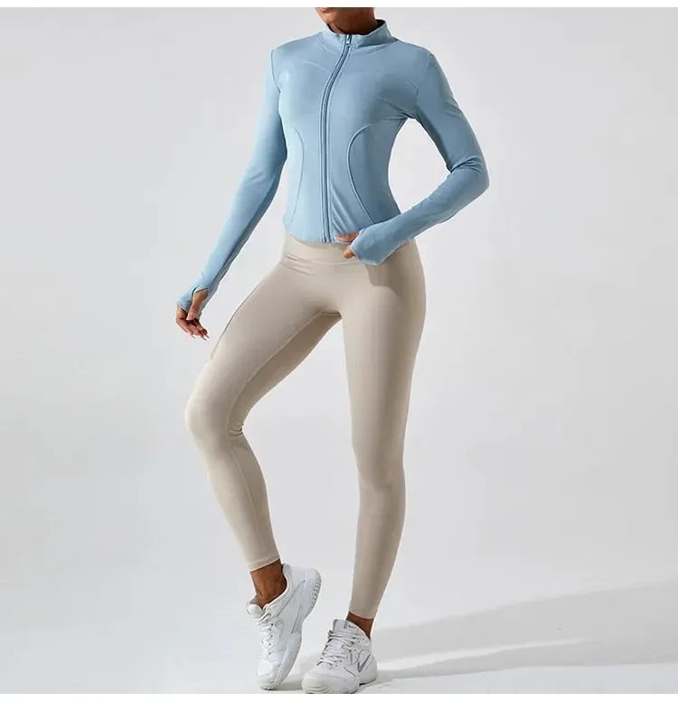 Elsie Zip Up Longsleeve Top