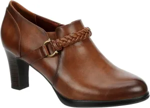 Elyssa - Women's Low Cut Chunky Heeled Ankle Bootie