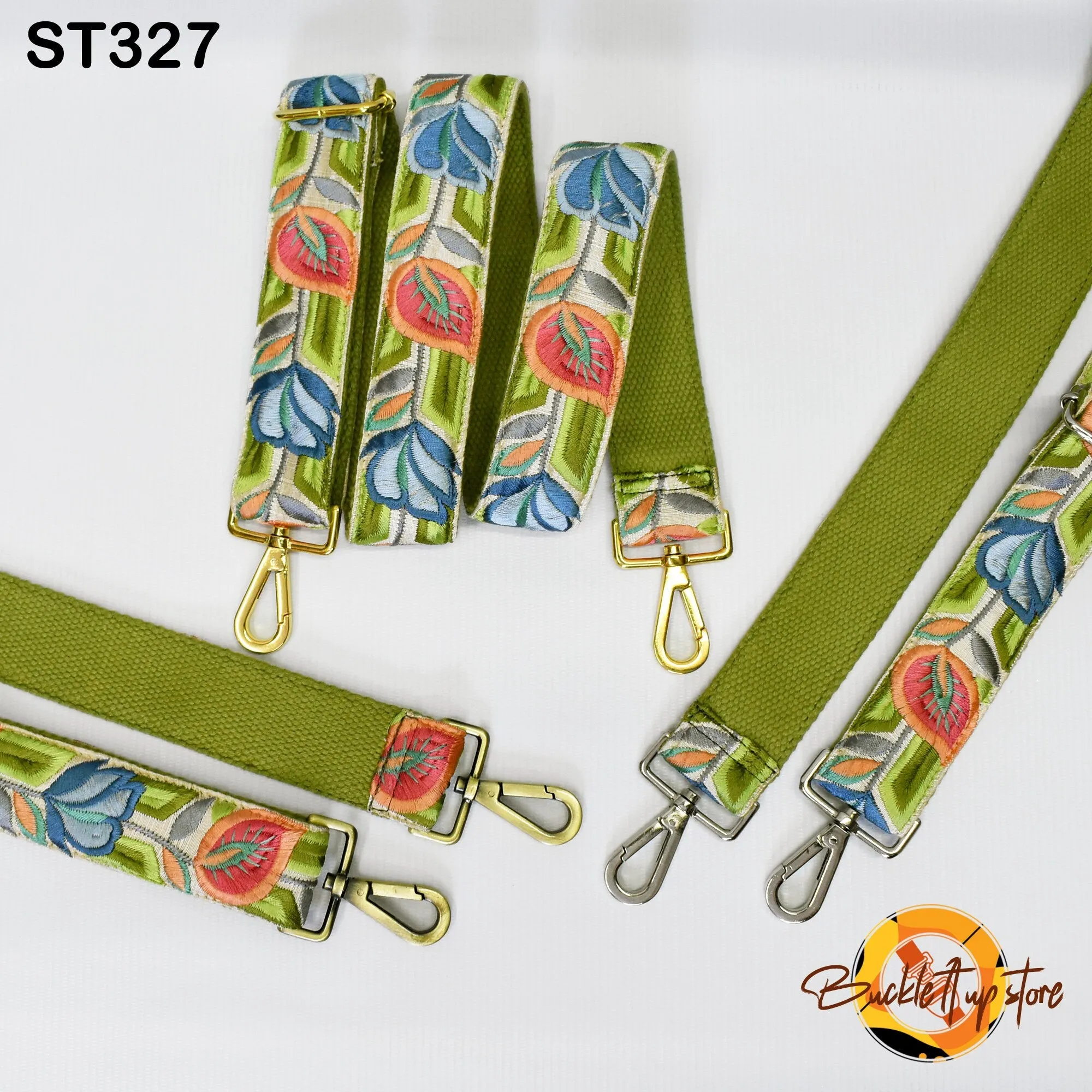 Embroidered Detachable Guitar Strap Crossbody Strap for Purses Embroidery Replacement Messenger Bags Tote Handbag Strap Gift Mom Sister Wife