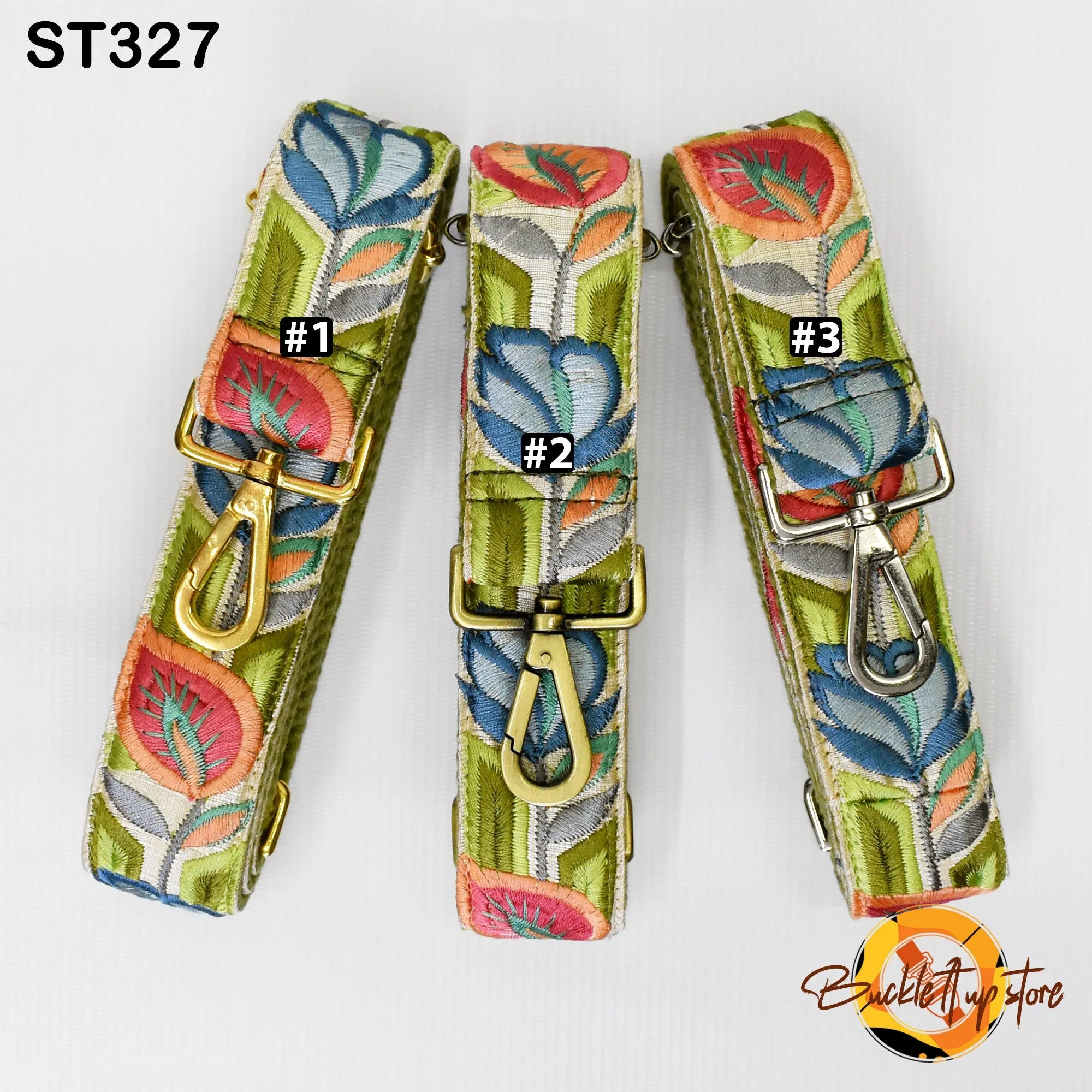 Embroidered Detachable Guitar Strap Crossbody Strap for Purses Embroidery Replacement Messenger Bags Tote Handbag Strap Gift Mom Sister Wife