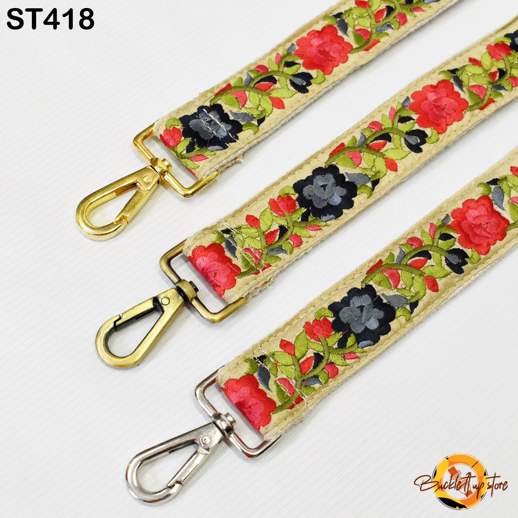 Embroidered Messenger Bags Strap Crossbody Strap for Purses Embroidery Replacement Straps Boho Guitar Strap Handbag Strap Gift for Father