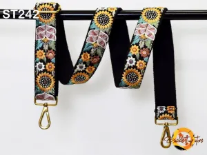 Embroidered Purse Replacement Strap Crossbody Strap for Purses Boho Bags Strap Embroidery Strap Boho Guitar Strap Handbag Strap gift for her