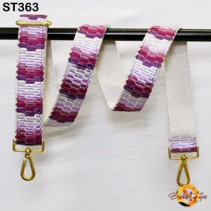Embroidered Purse Strap Crossbody Strap for Purses Boho Bags Strap Embroidery Replacement Strap Boho Guitar Strap Handbag Strap gift for her
