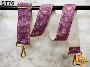 Embroidered Purse Strap Crossbody Strap for Purses Boho Messenger Bags Strap Embroidery Replacement Strap Boho Guitar Strap Handbag Strap