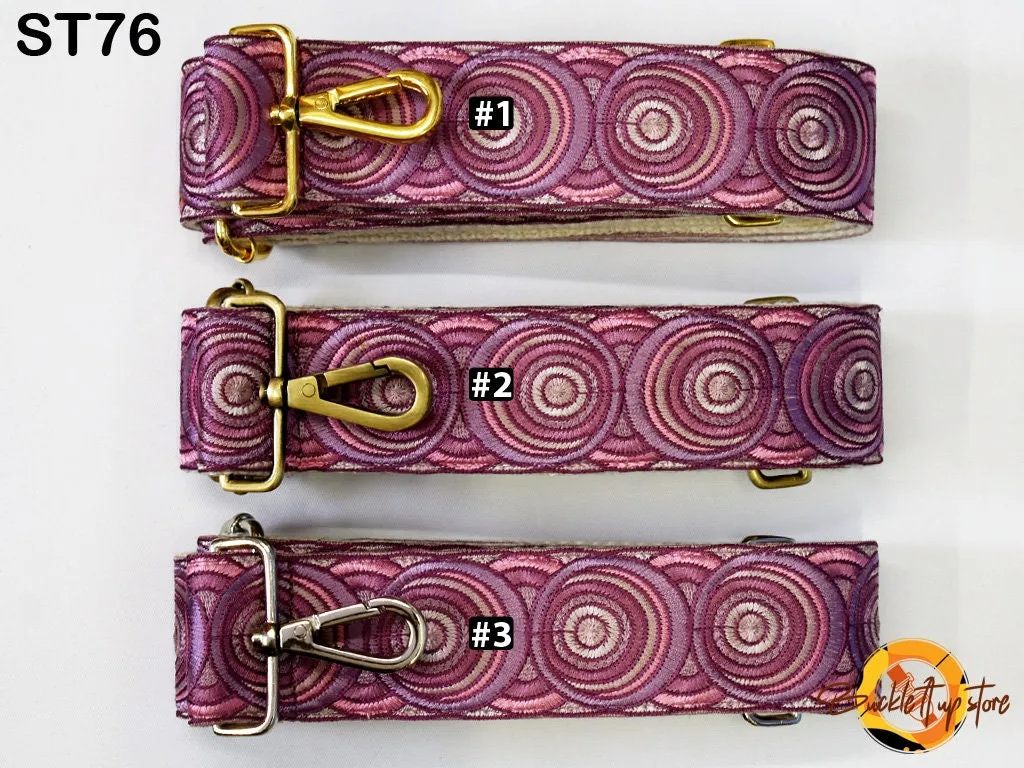 Embroidered Purse Strap Crossbody Strap for Purses Boho Messenger Bags Strap Embroidery Replacement Strap Boho Guitar Strap Handbag Strap