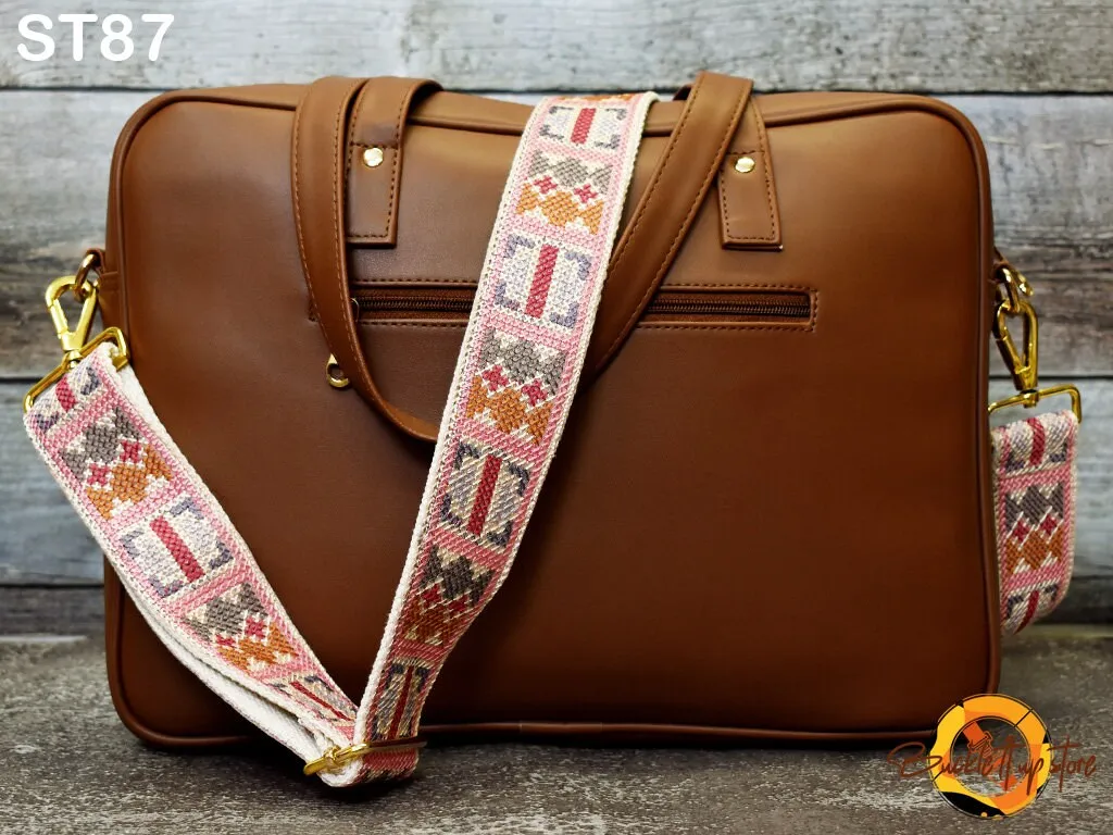 Embroidered Purse Strap Crossbody Strap for Purses Boho Messenger Bags Strap Replacement Strap Boho Guitar Strap Handbag Strap gift for her