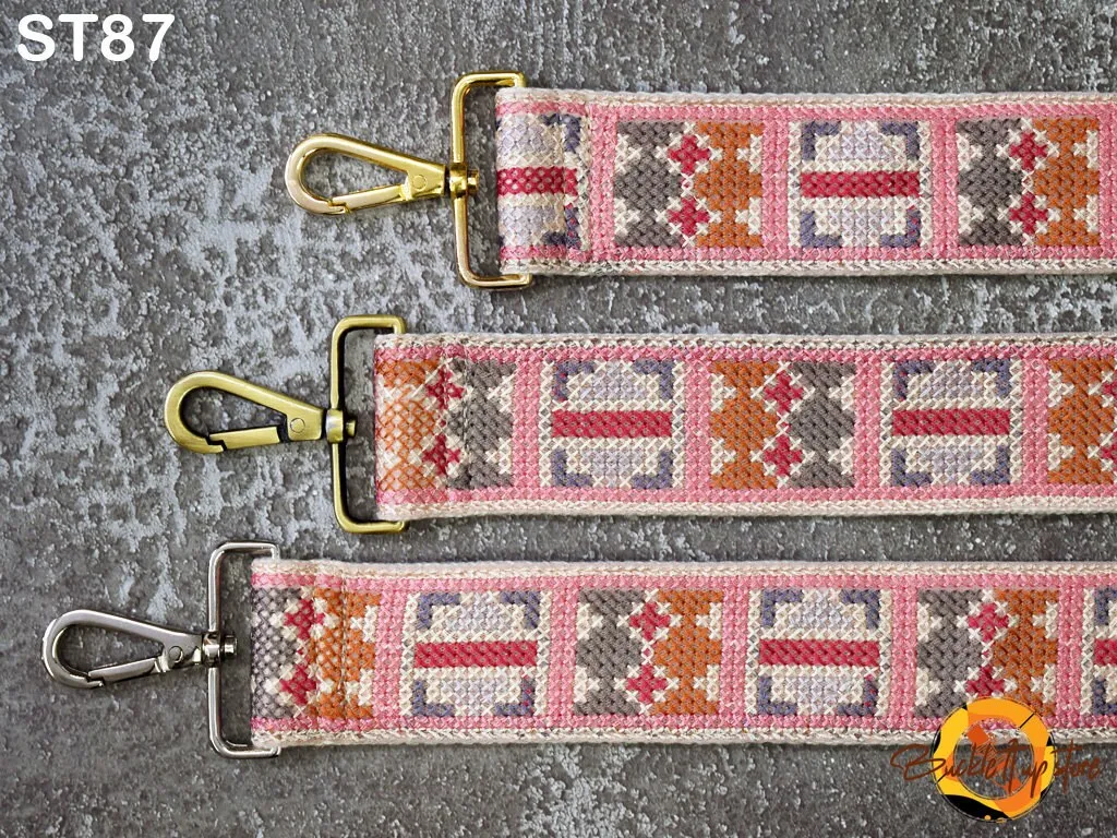 Embroidered Purse Strap Crossbody Strap for Purses Boho Messenger Bags Strap Replacement Strap Boho Guitar Strap Handbag Strap gift for her