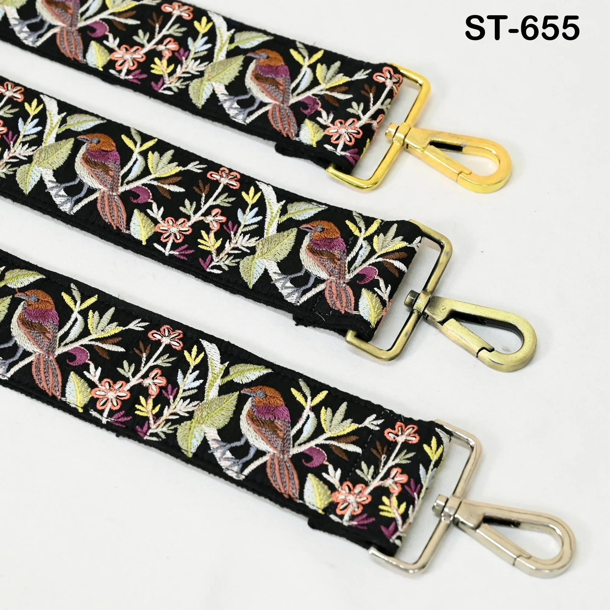 Embroidered Purse Strap Crossbody Strap for Purses Handbag Boho Bag Strap Embroidery Replacement Strap Guitar Strap Gift Daughter Sister